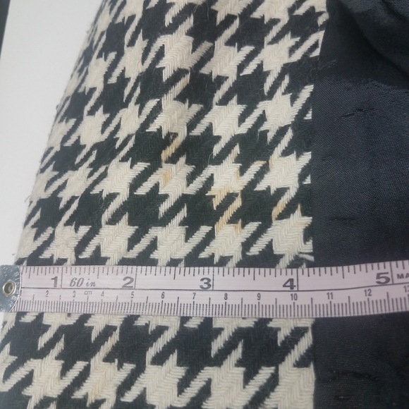 Vintage Michelle Stuart Houndstooth Wool Blazer Suit Jacket - Picture 11 of 15